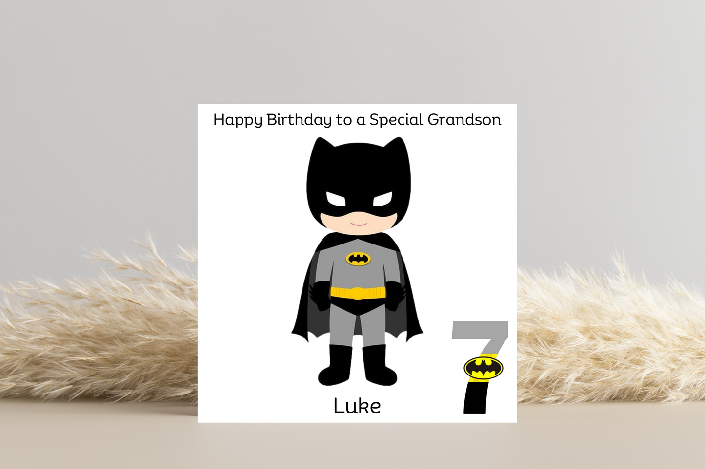 Personalised Batman Birthday Card