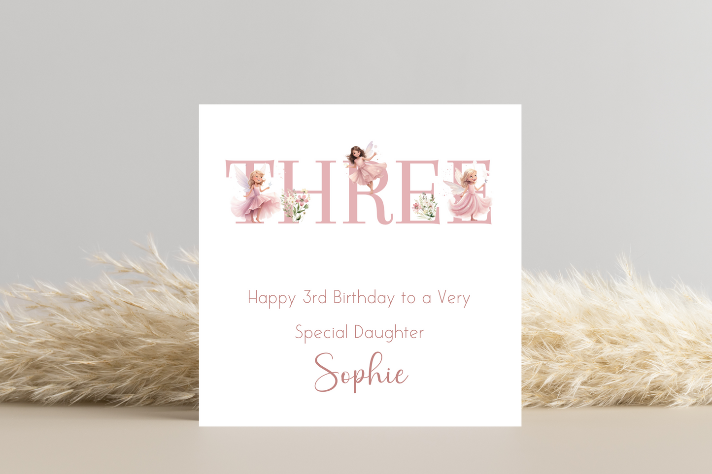 Personalised Fairy Birthday Card