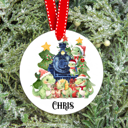 Personalised Penguin | Dinosaur Christmas Tree Decoration