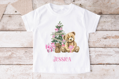 Personalised Teddy Christmas T-Shirt