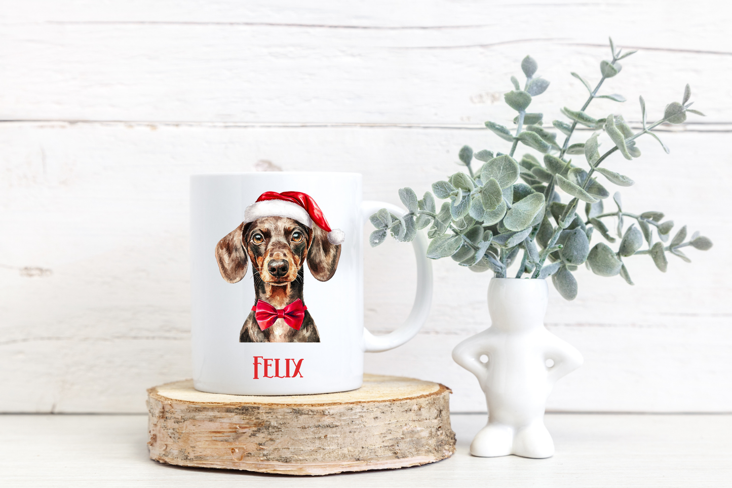 Personalised Christmas Dog Mug