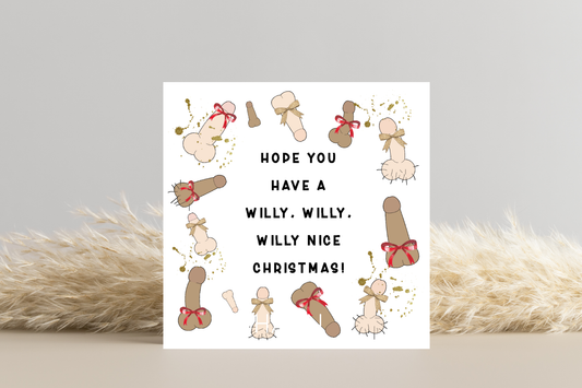 Hope you have a Willy Nice Christmas card