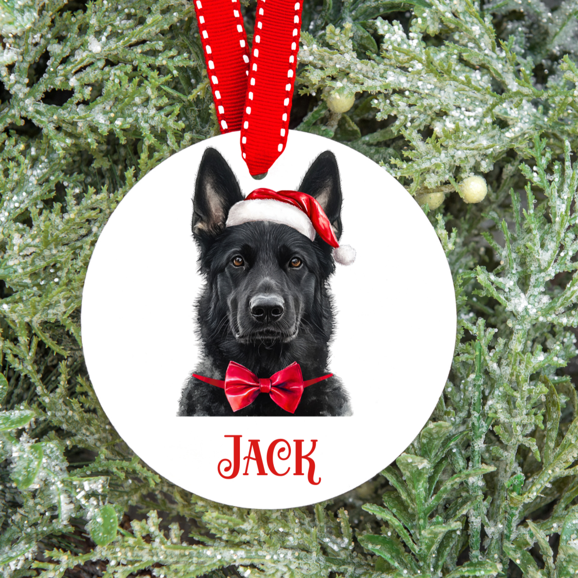 Personalised Dog Christmas Tree Decoration