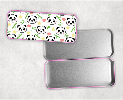 Personalised Panda Pencil Tin