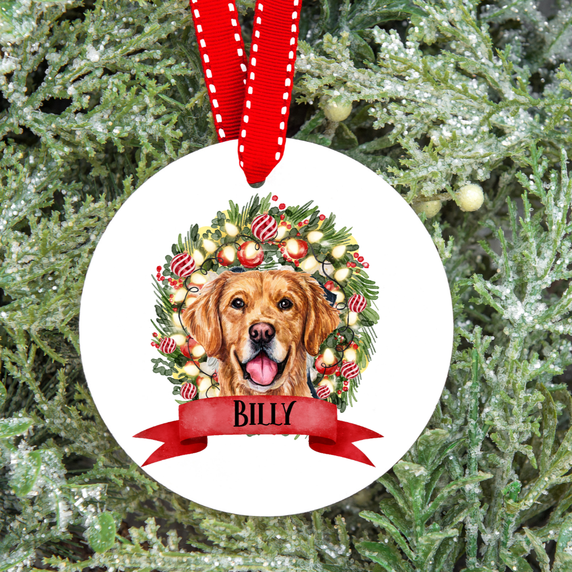 Personalised Dog Christmas Tree Decoration