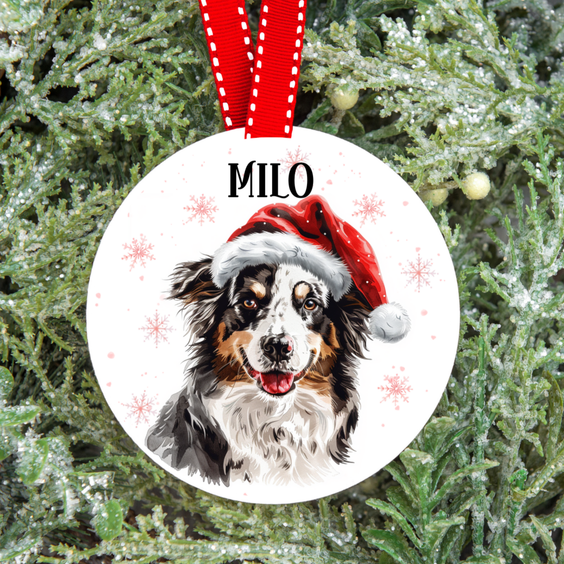 Personalised Dog Christmas Tree Decoration