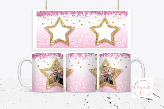 Personalised Star Photo Mug