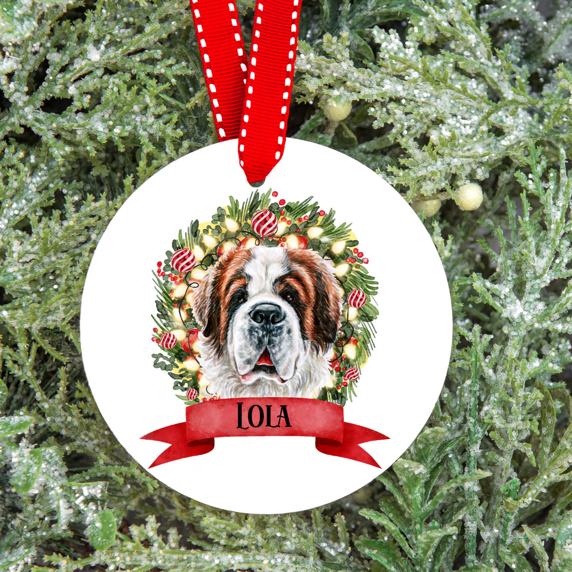 Personalised Dog Christmas Tree Decoration