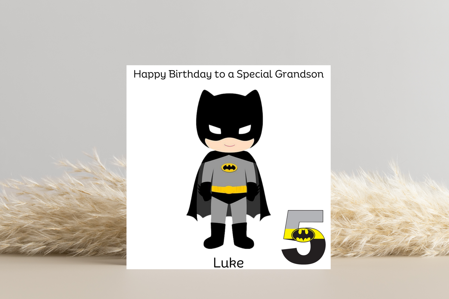 Personalised Batman Birthday Card