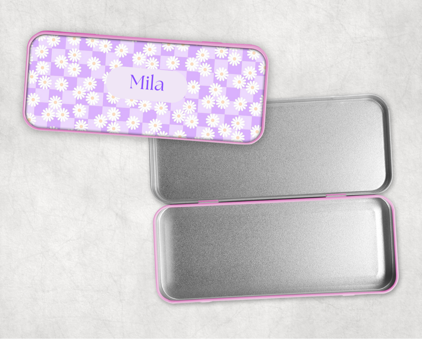 Personalised Daisy Pencil Tin