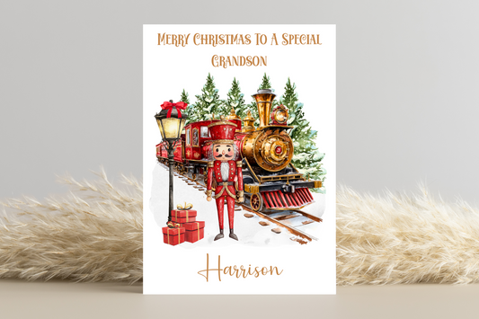 Personalised Nutcracker Christmas Card