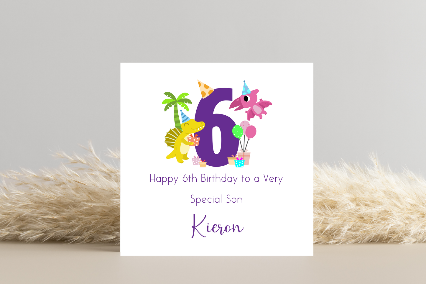 Personalised 6th Birthday Personalised Card