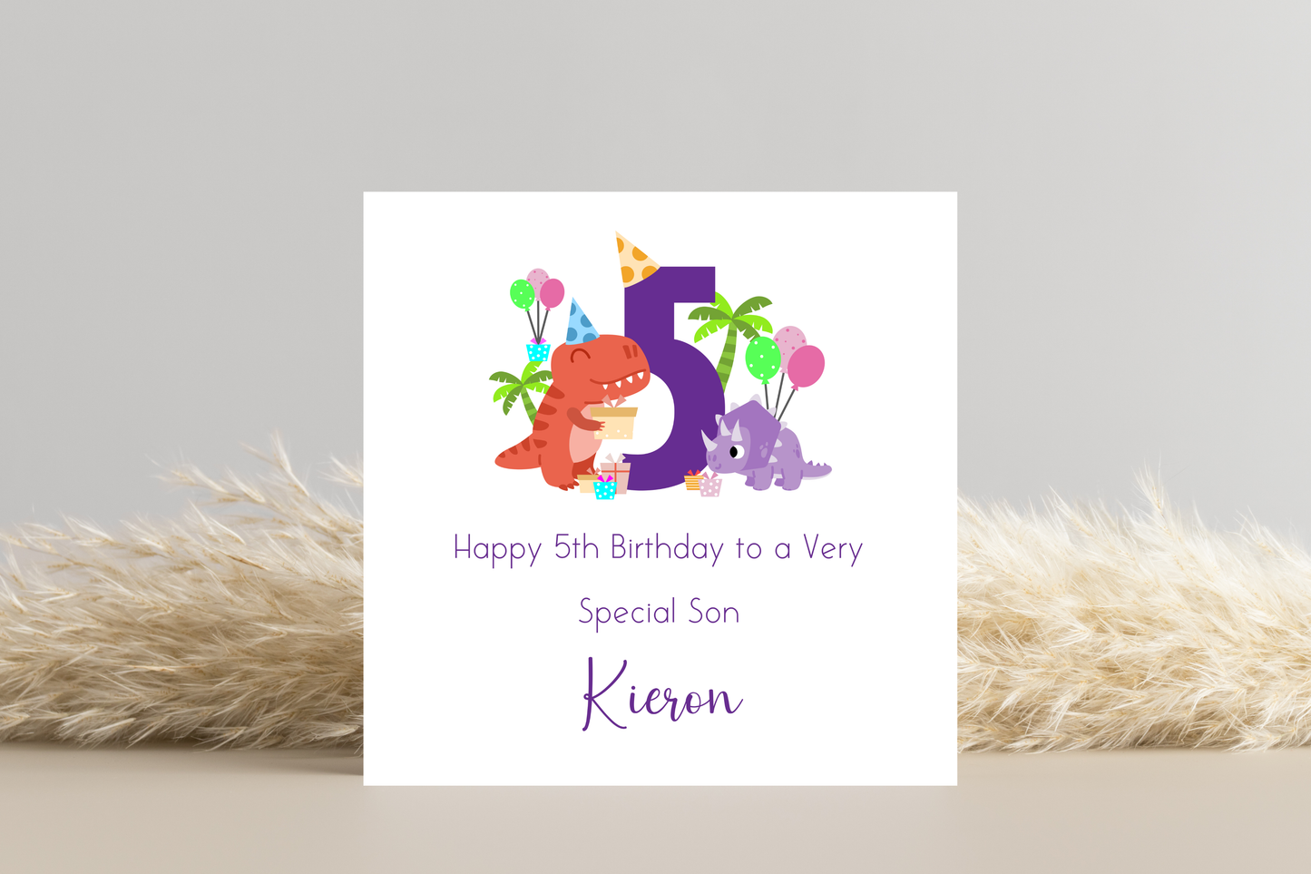 Personalised 5th Birthday Personalised Card