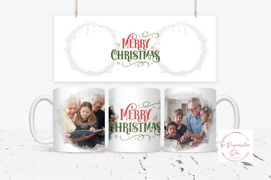 Personalised Merry Christmas Photo Mug