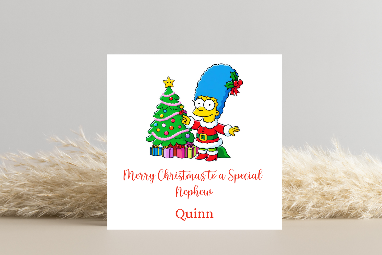 Personalised Simpsons Christmas Card