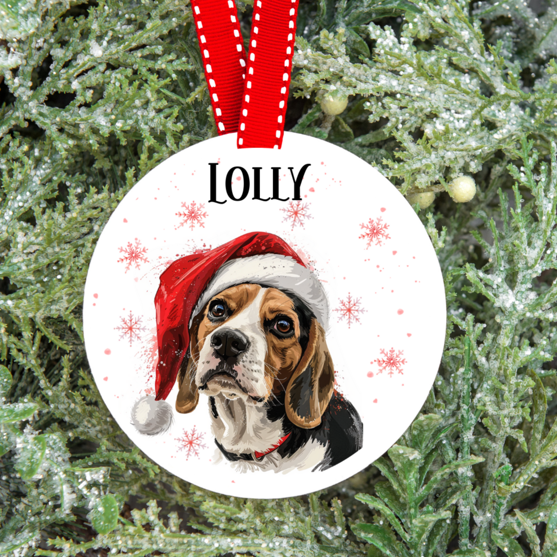 Personalised Dog Christmas Tree Decoration