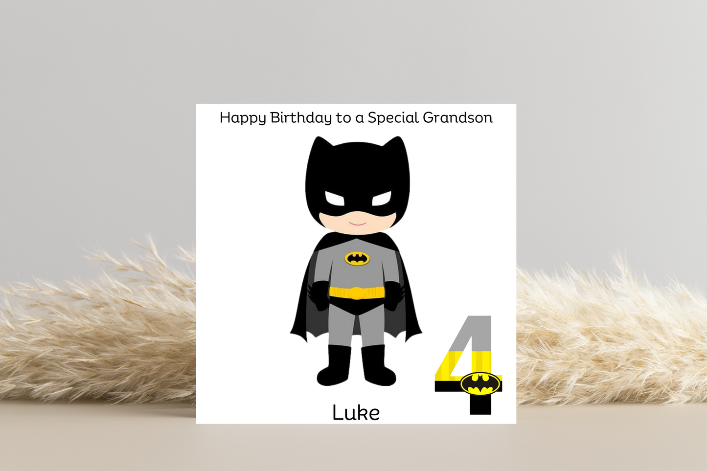 Personalised Batman Birthday Card