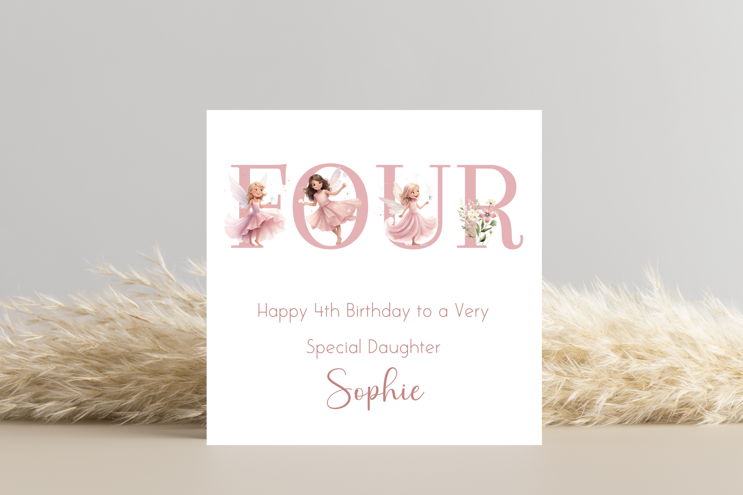 Personalised Fairy Birthday Card