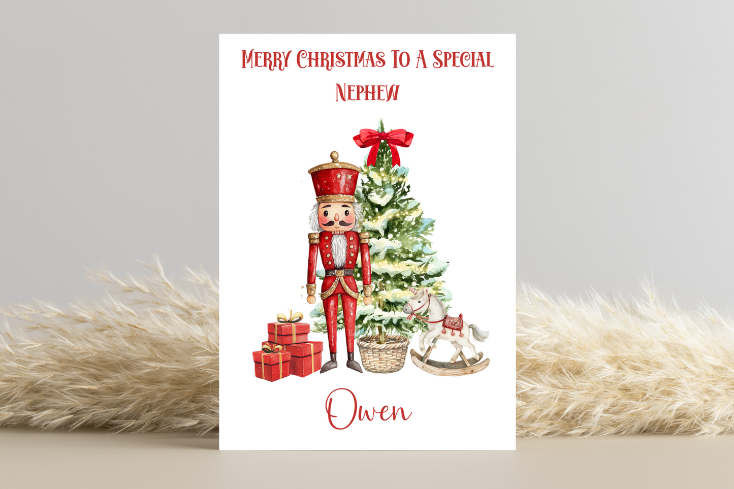 Personalised Nutcracker Christmas Card