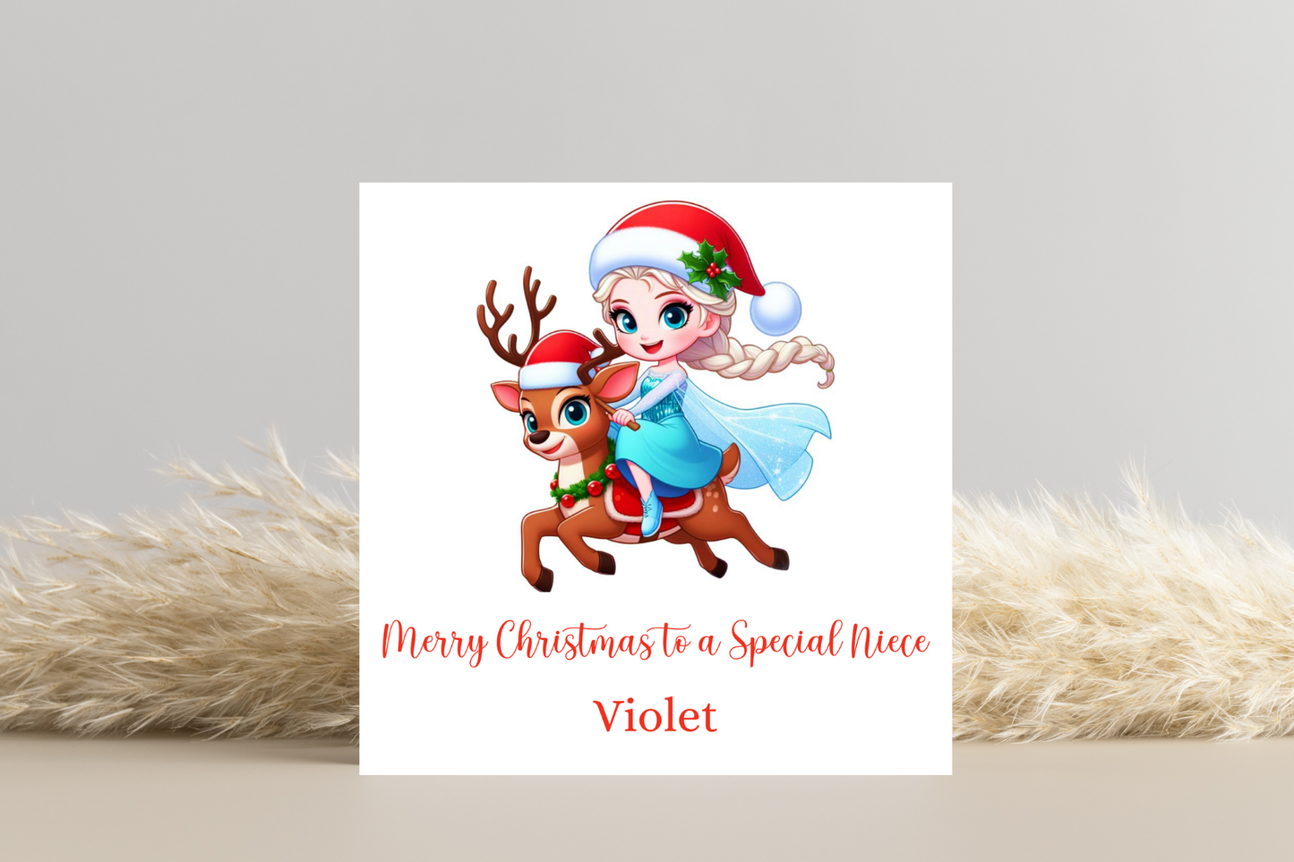 Personalised Frozen Christmas Card