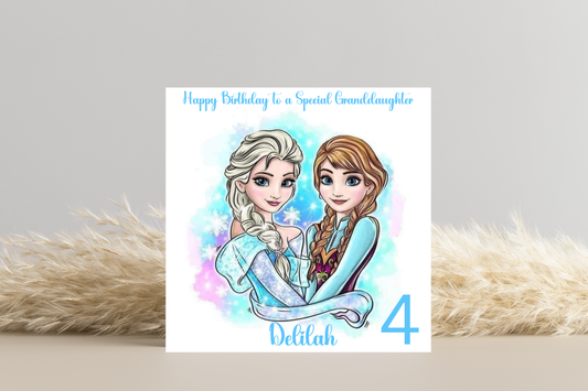 Frozen Personalised Birthday Card