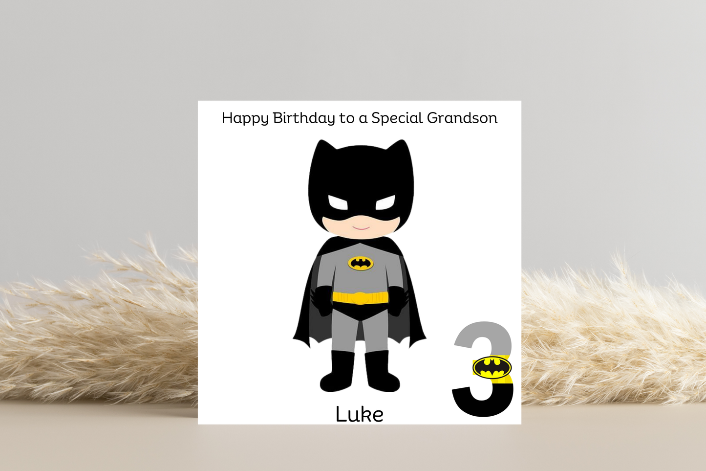 Personalised Batman Birthday Card