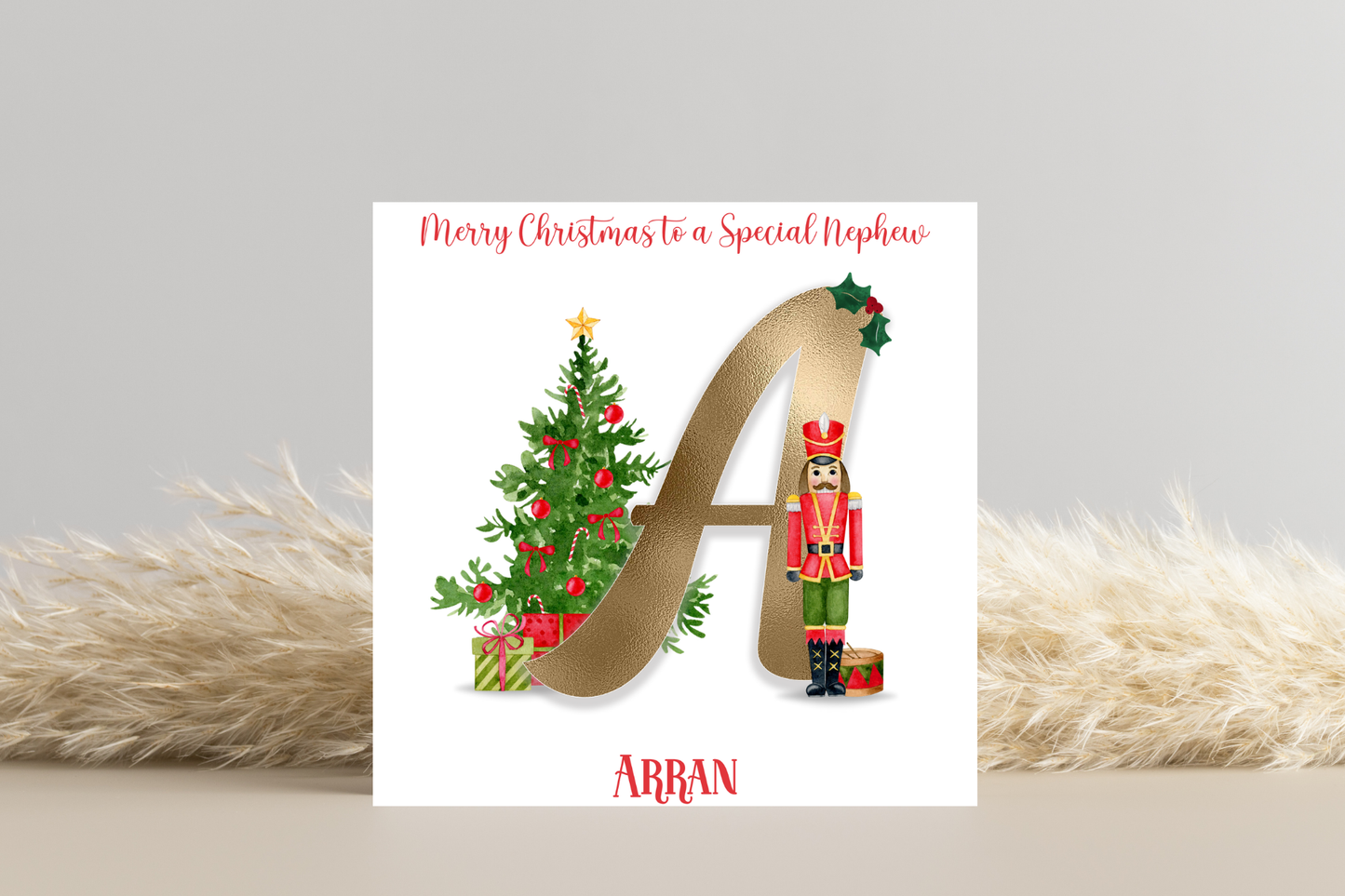 Personalised Nutcracker Christmas Card