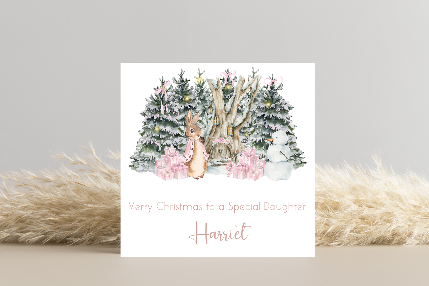 Personalised Peter Rabbit Christmas Card