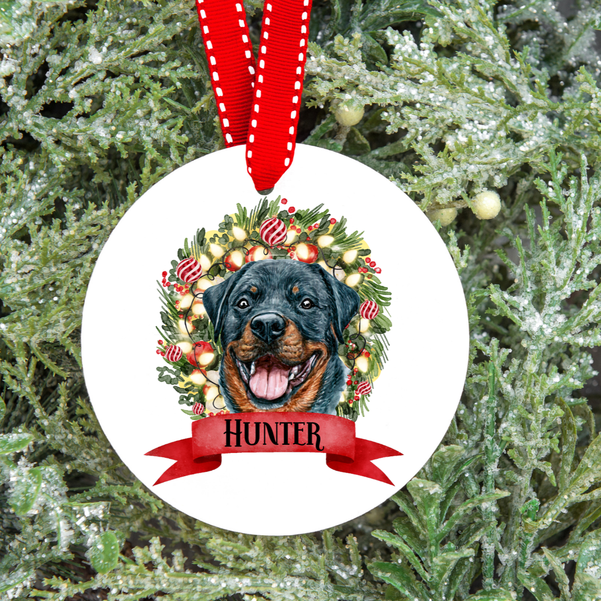 Personalised Dog Christmas Tree Decoration