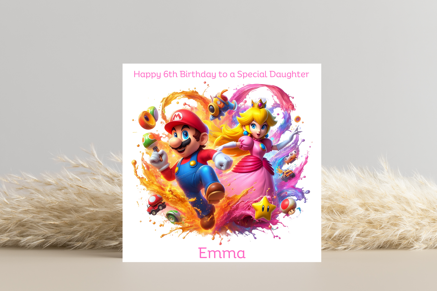 Personalised Super Mario Birthday Card