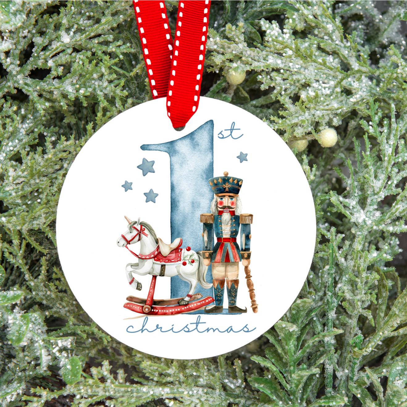 Ballerina or Nutcracker 1st Christmas Bauble