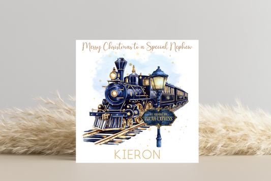 Personalised Christmas Express Christmas Card