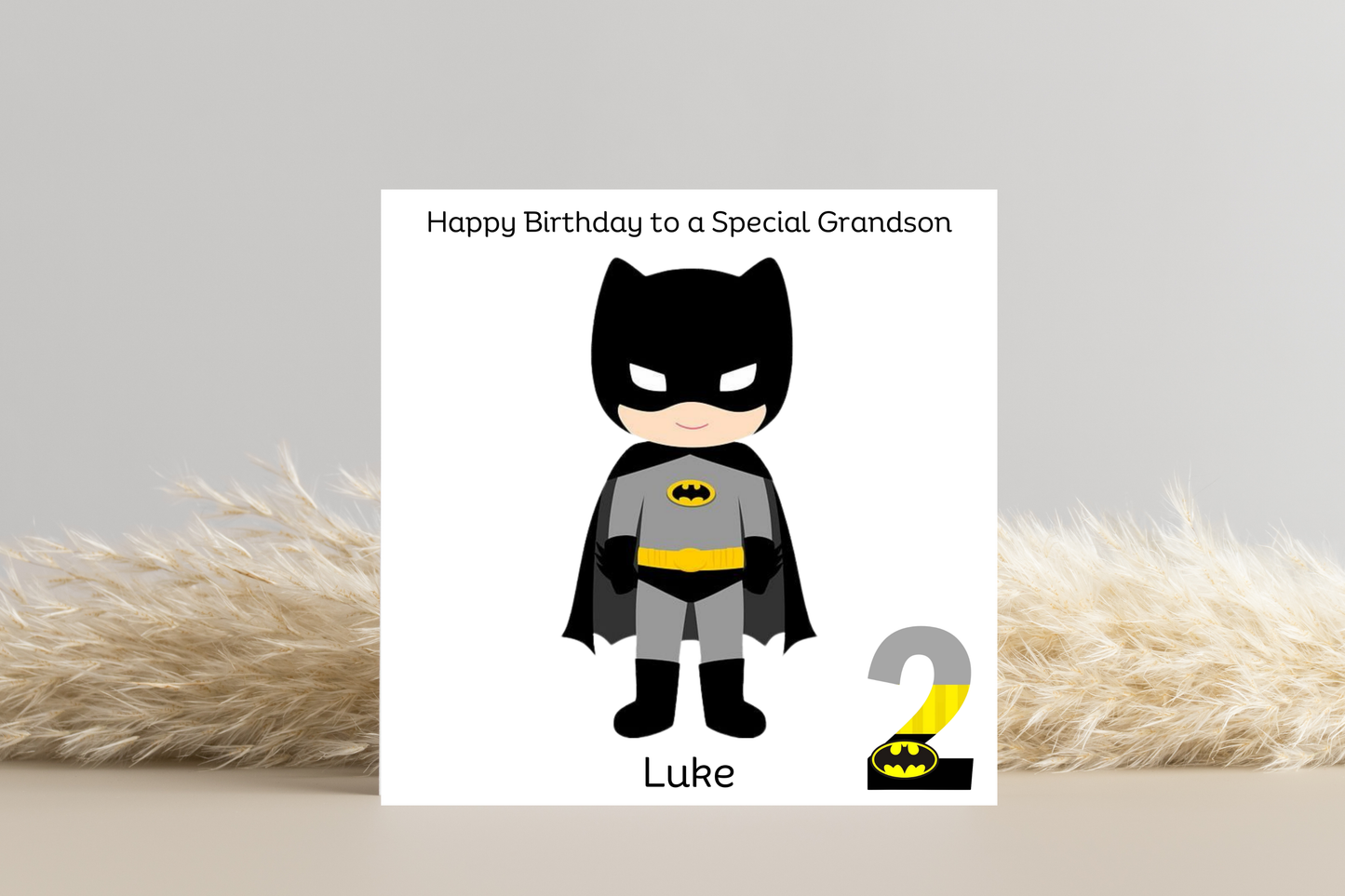 Personalised Batman Birthday Card