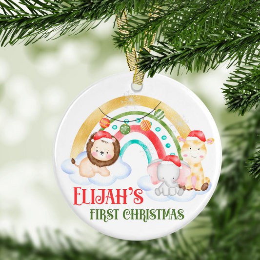 Personalised 1st Christmas Bauble