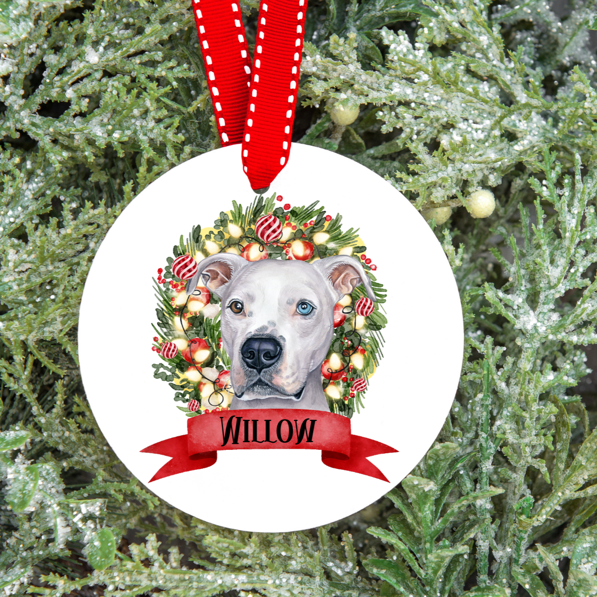 Personalised Dog Christmas Tree Decoration