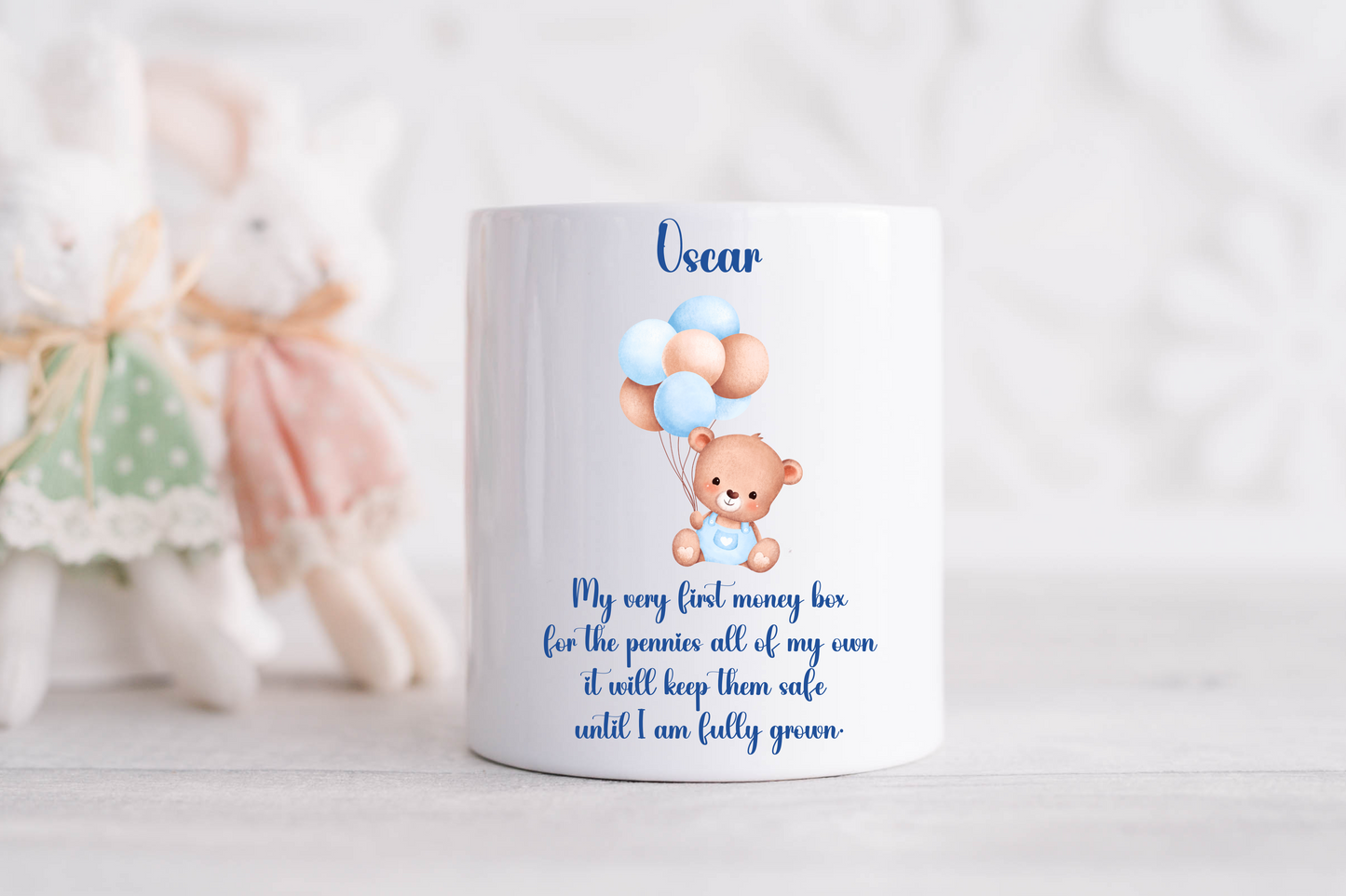 Personalised 1st Money Box First Birthday Gift