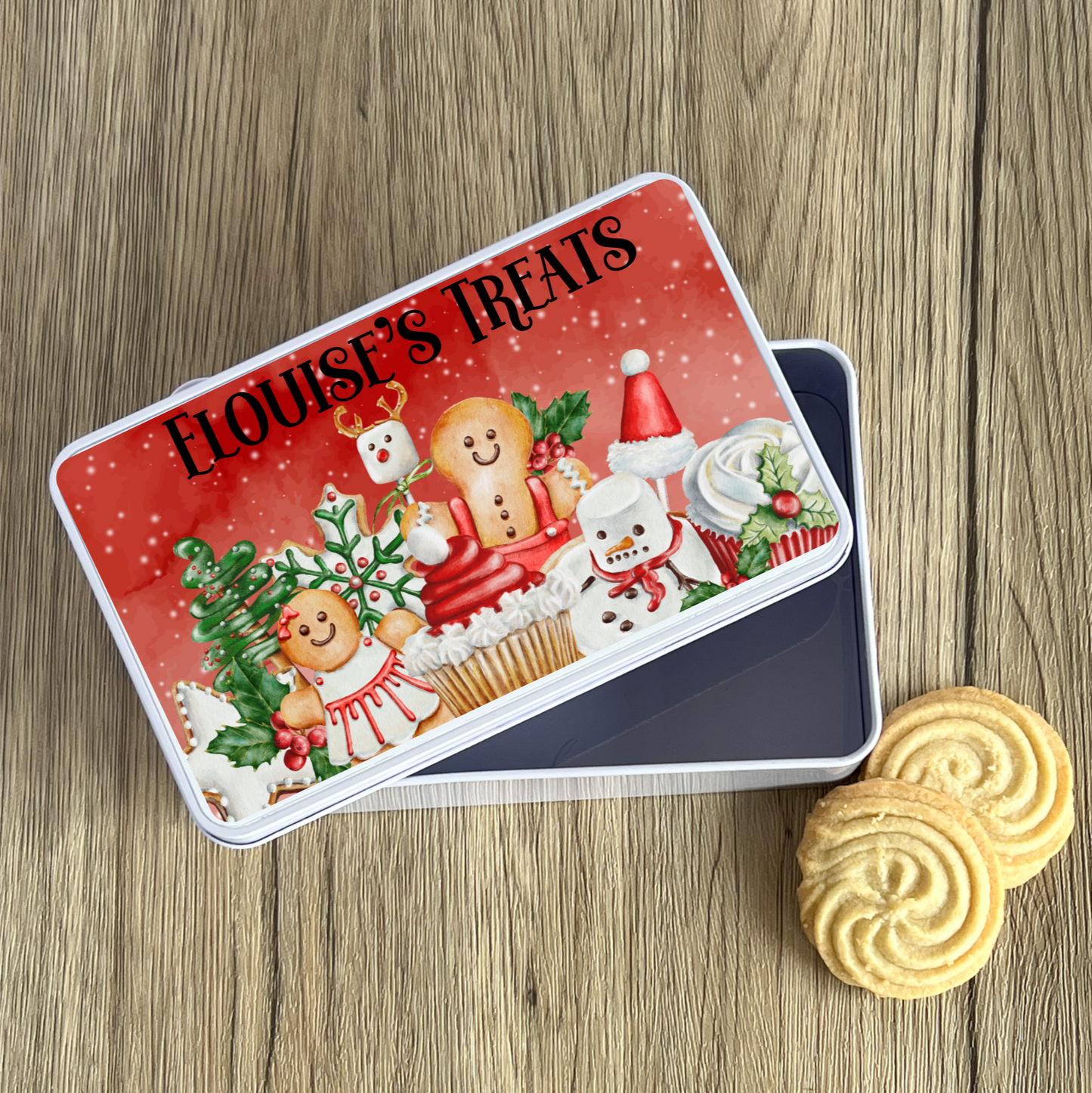 Personalised Christmas Tin