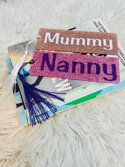 Personalised Glittery Acrylic Bookmark