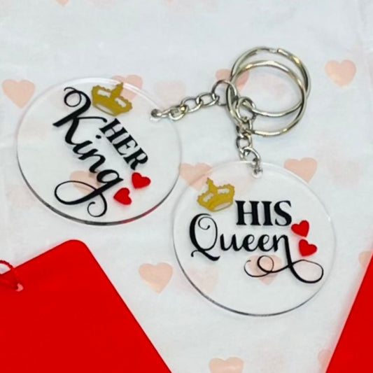 His Queen, Her King Keyring set