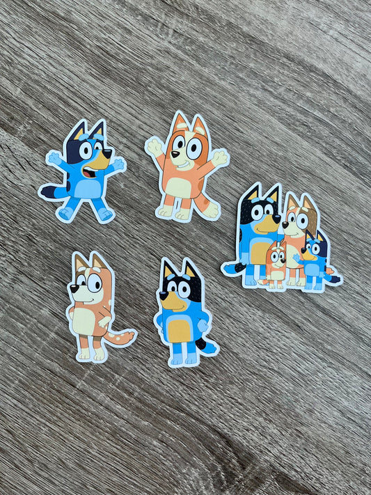 Bluey Character Cupcake Toppers