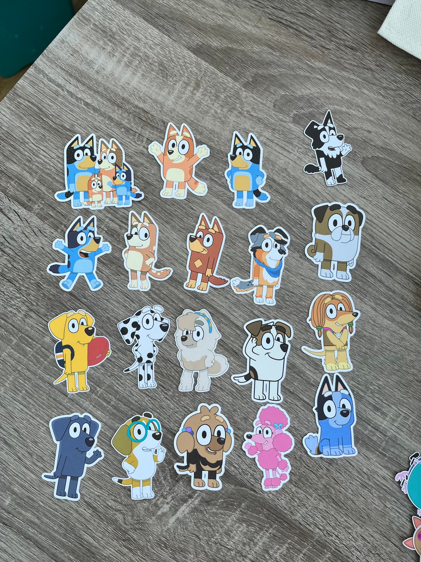 Bluey Character Cupcake Toppers