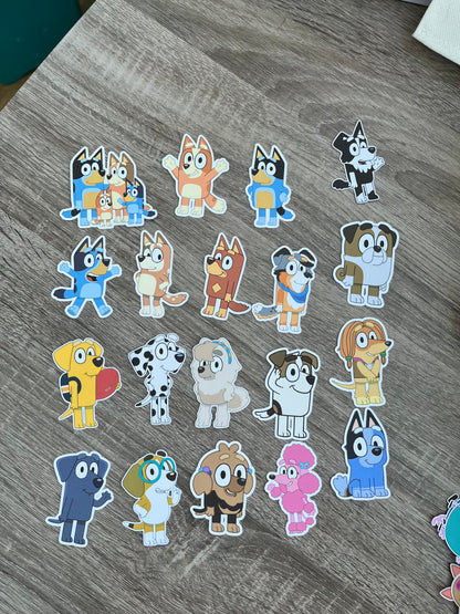 Bluey Character Cupcake Toppers