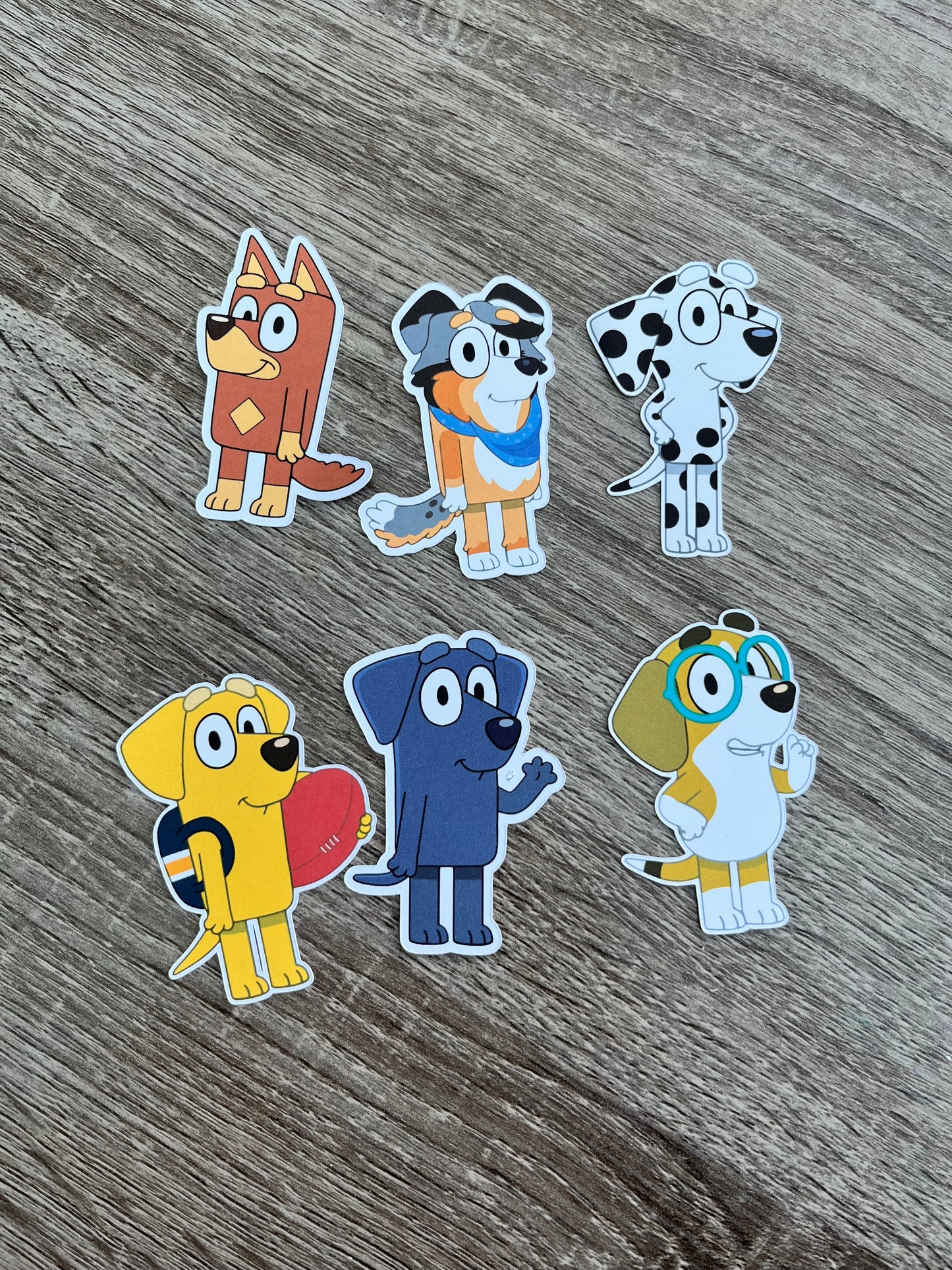 Bluey Character Cupcake Toppers