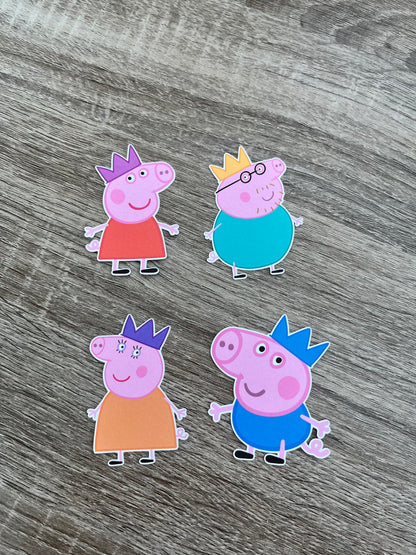 Peppa Pig Cup Cake Toppers