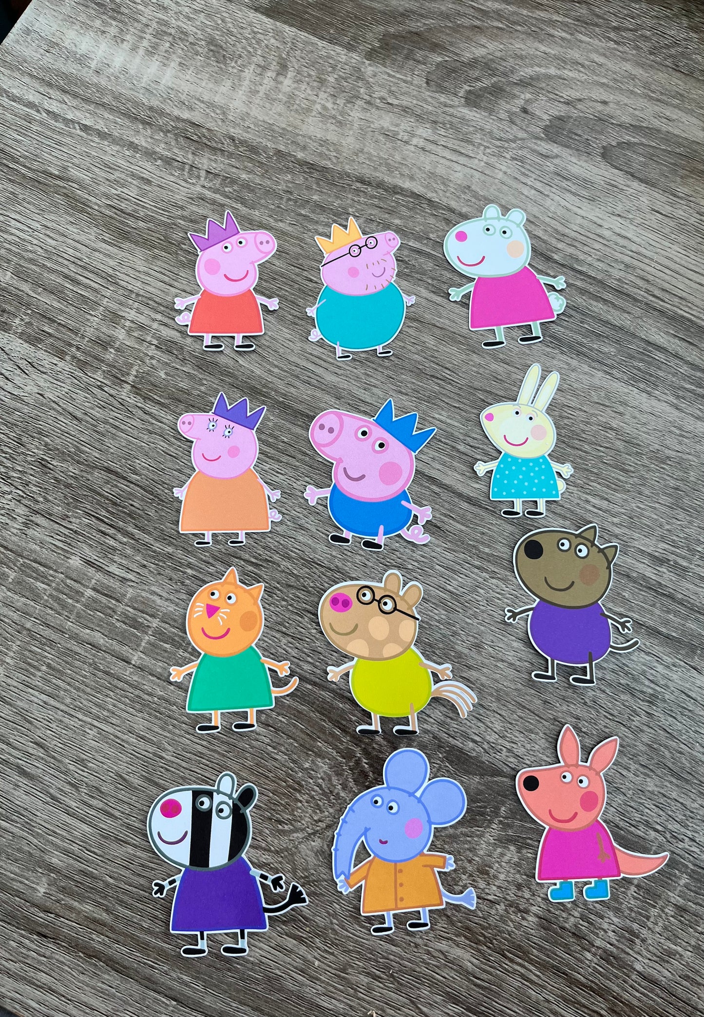 Peppa Pig Cup Cake Toppers