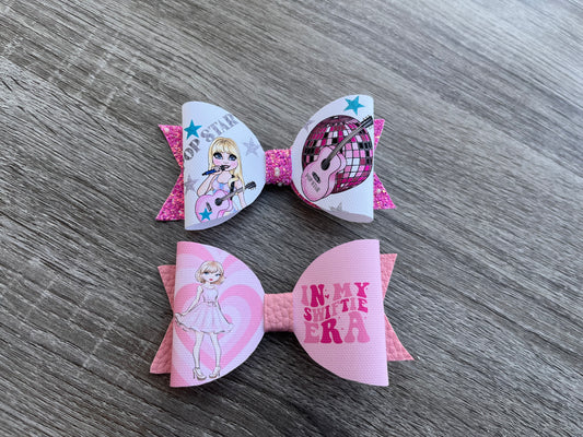 Swiftie Era Popstar hair bow