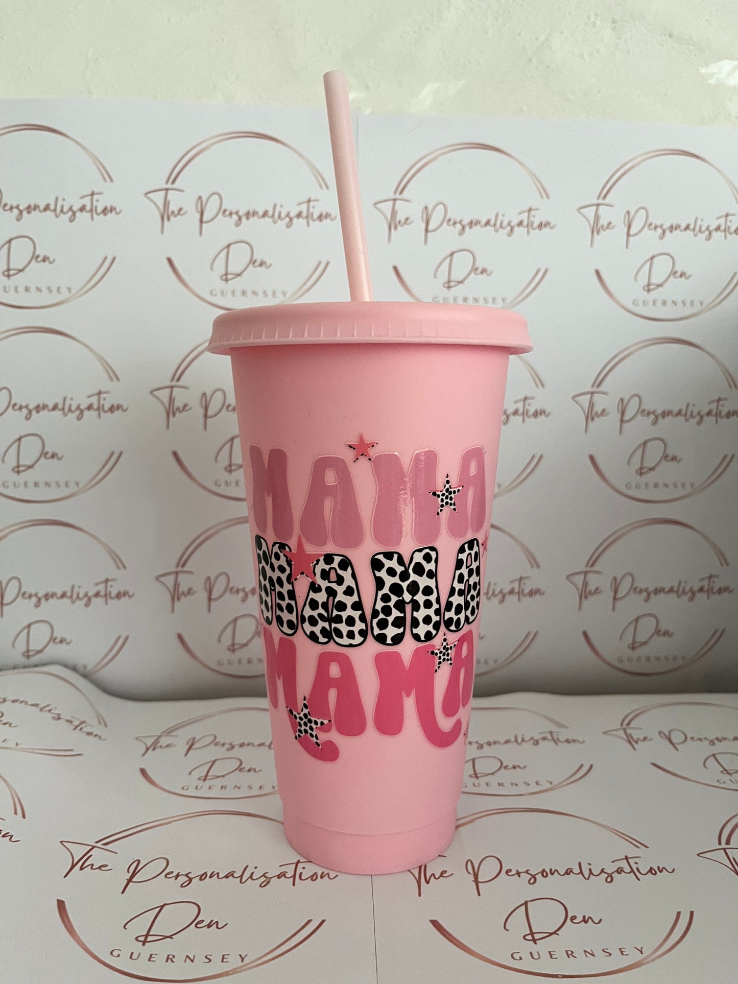 Pink MAMA Cold Cup