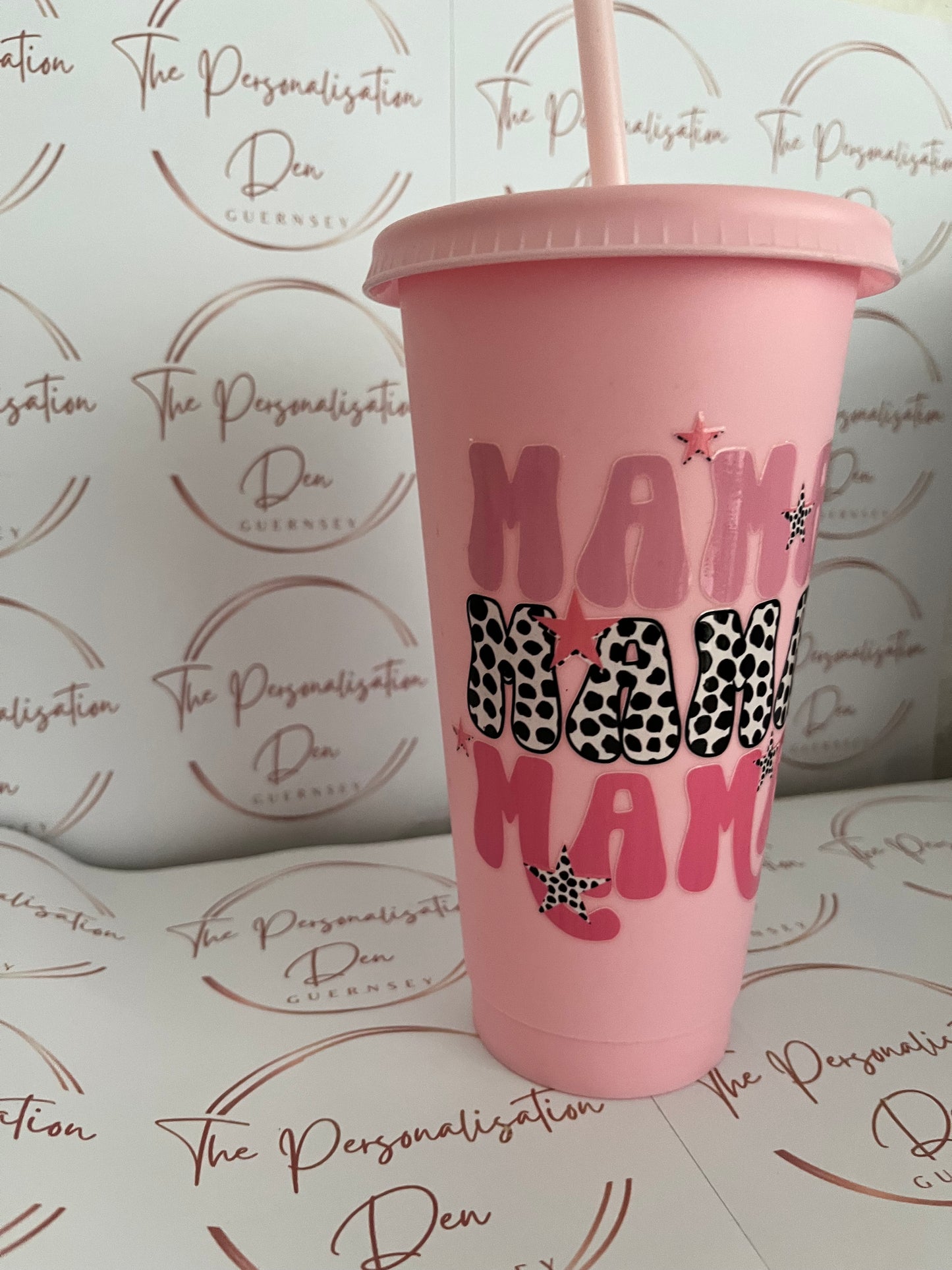 Pink MAMA Cold Cup