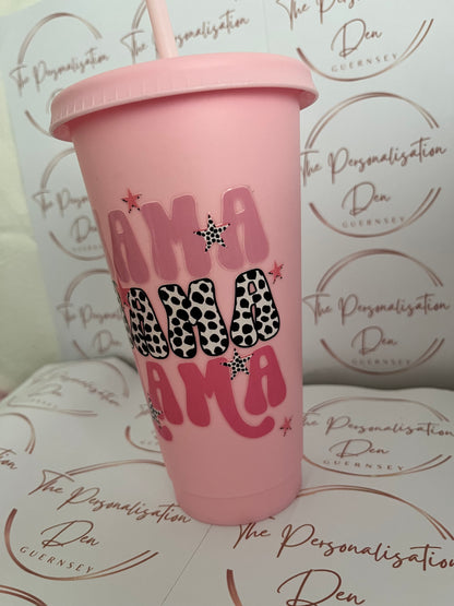 Pink MAMA Cold Cup