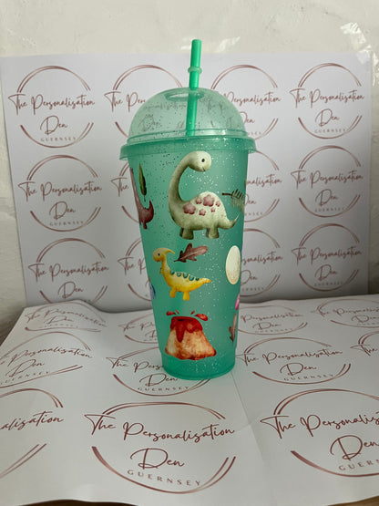 Green Dinosaur Dome Cold Cup